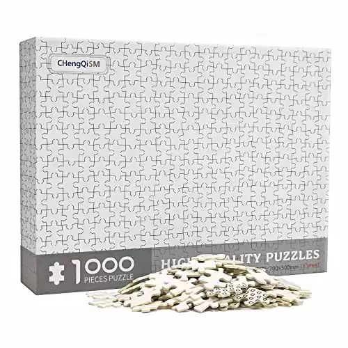 Pure White Jigsaw Puzzle - Expert Difficulty