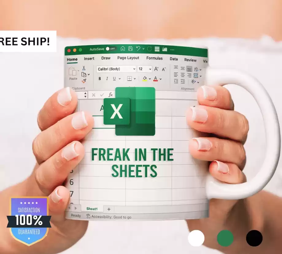 Freak In The Excel Sheets CoWorker Mug