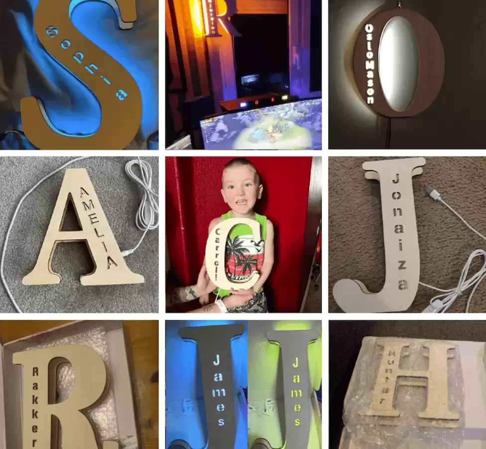 S-Letter Night Light