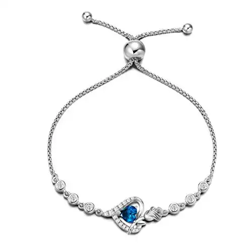 Blue Topaz Birthstone Bracelet
