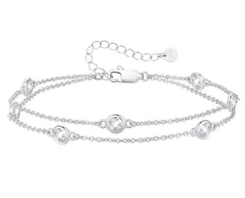 Sterling Silver Birthstone Bracelet