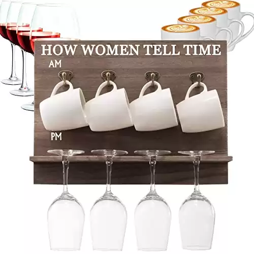 How Women Tell Time, Funny Wine Glass Holder