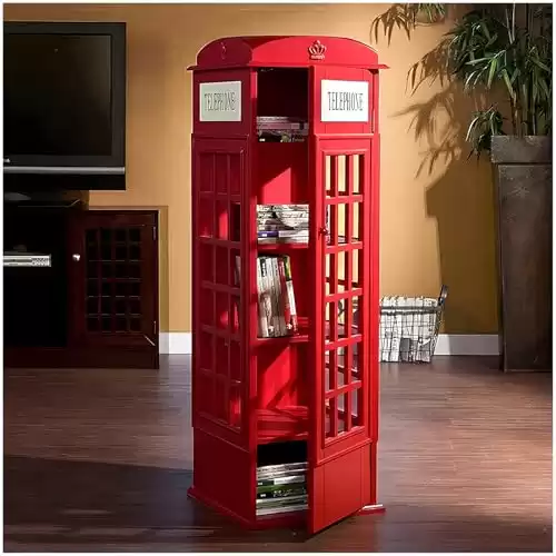 Telephone Booth Book Shelf