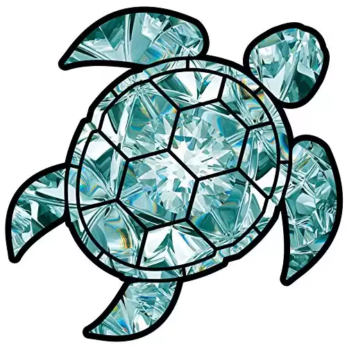 Aquamarine Sea Turtle Birthstone Decal