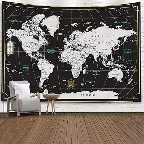Travel-themed Wall Tapestry