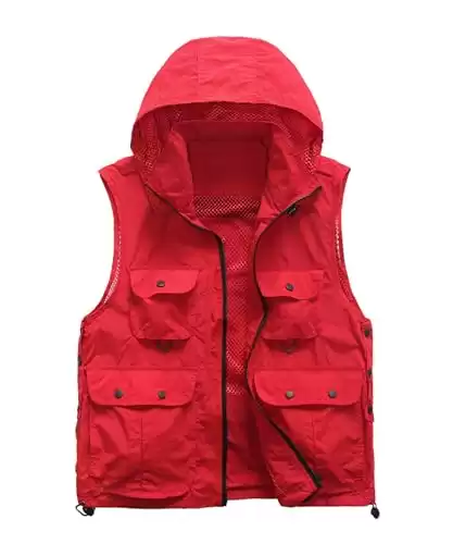 Utility Vest With Hood
