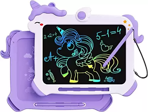Unicorn Writing Tablet & Colorful Doodle Board