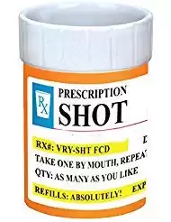 Prescription Bottle Novelty Shot Glass