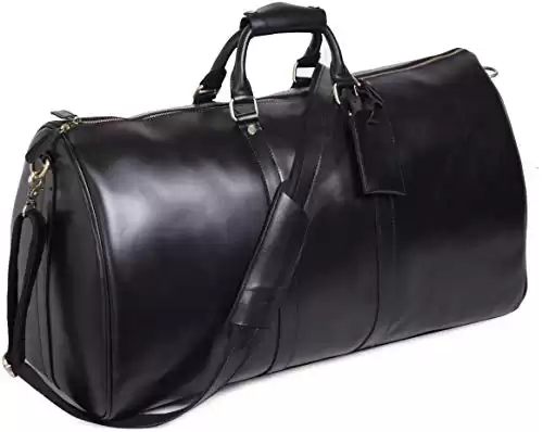 Genuine Leather Vintage Overnight Bag