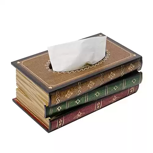 Classical Retro Antique Book Tissue Box