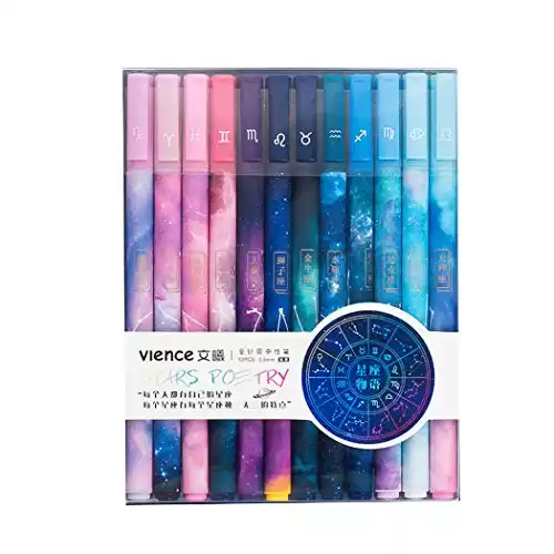 12-Piece Constellation Gel Ink Pens