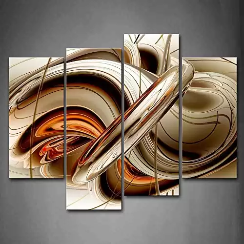 4-piece Abstract Acoustic Canvas Wall Art